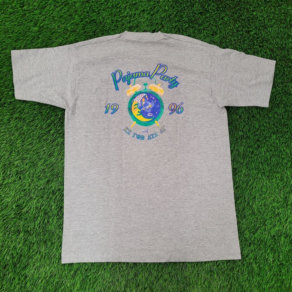 Vintage 1996 Pajama-Party Shirt Womens Large 20x28 Kansas University